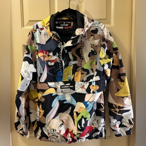 Members Only Cartoon Character Jacket - Multicolor - Picture 1 of 11
